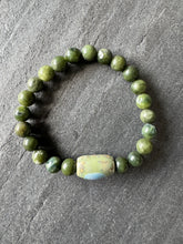 Armband natuursteen mat groen